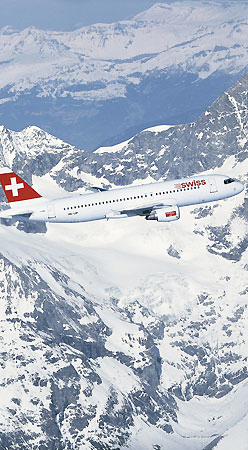 Billig fly med Swiss