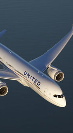 Billig fly med United Airlines